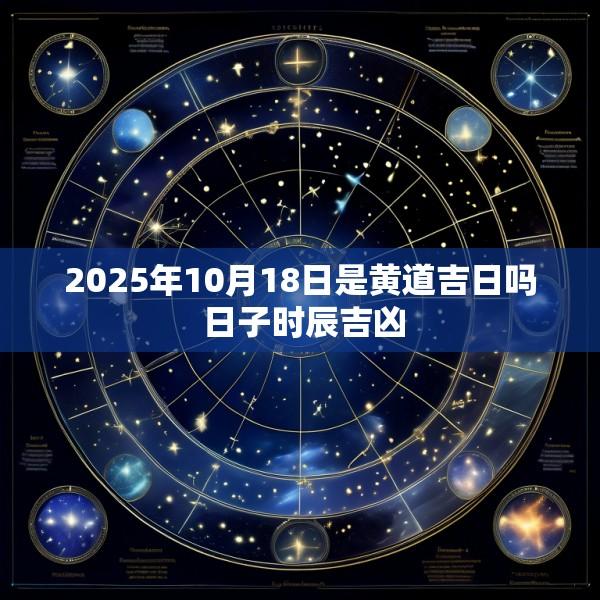 2025年10月18日是黄道吉日吗 日子时辰吉凶