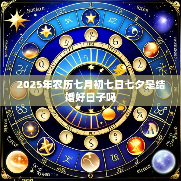 2025年农历七月初七日七夕是结婚好日子吗
