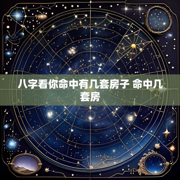 八字看你命中有几套房子 命中几套房