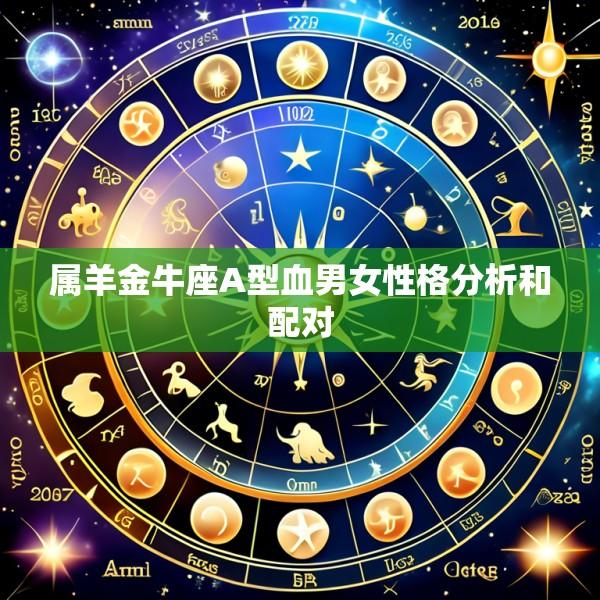 属羊金牛座A型血男女性格分析和配对