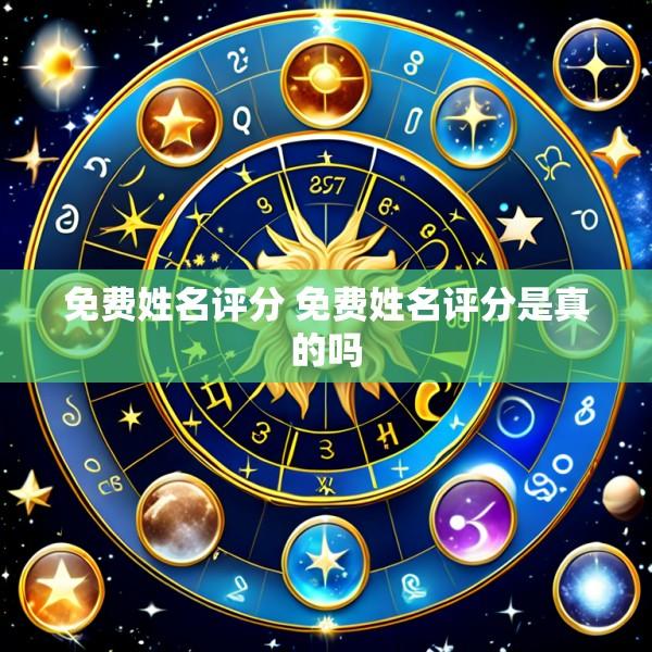 免费姓名评分 免费姓名评分是真的吗