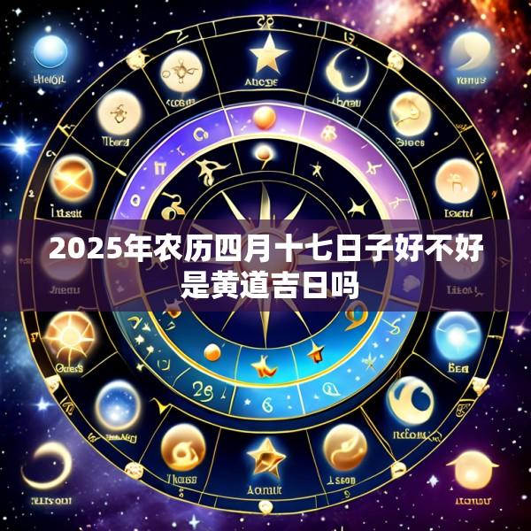 2025年农历四月十七日子好不好 是黄道吉日吗
