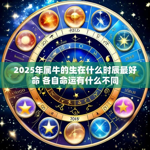 2025年属牛的生在什么时辰最好命 各自命运有什么不同