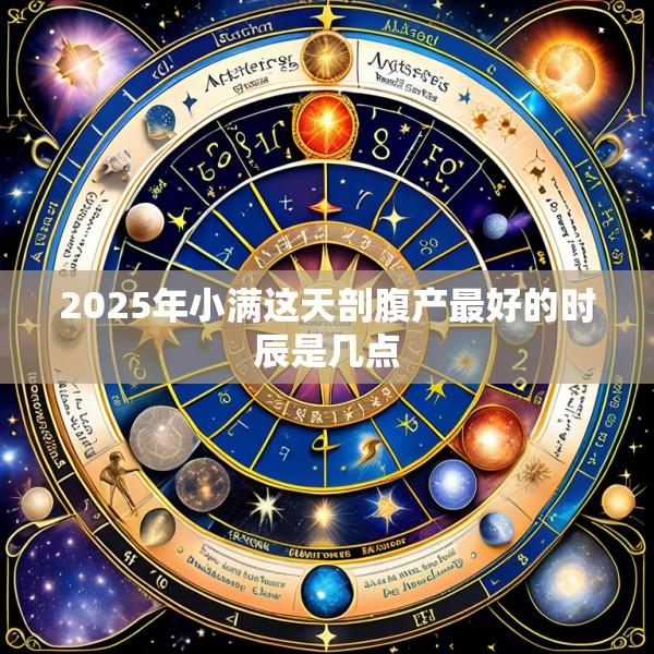 2025年小满这天剖腹产最好的时辰是几点