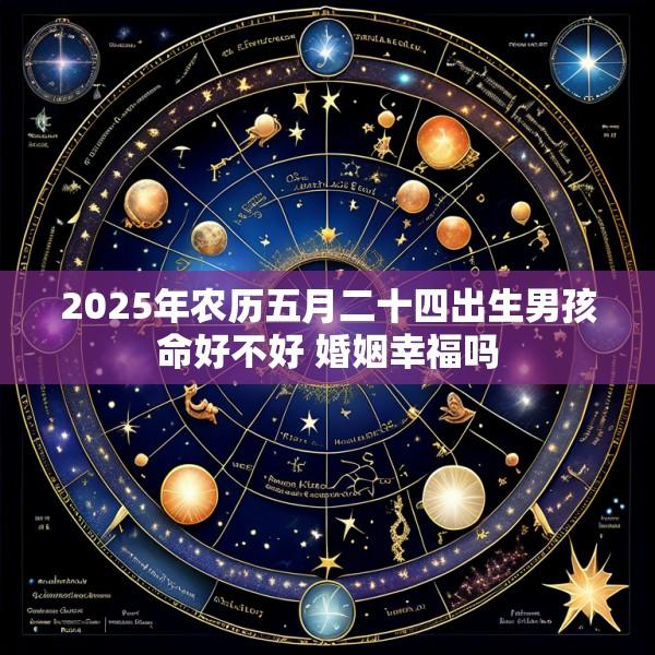 2025年农历五月二十四出生男孩命好不好 婚姻幸福吗