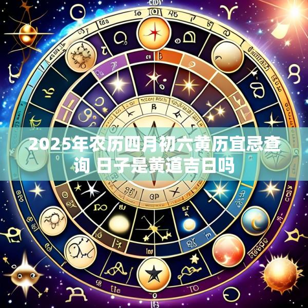 2025年农历四月初六黄历宜忌查询 日子是黄道吉日吗