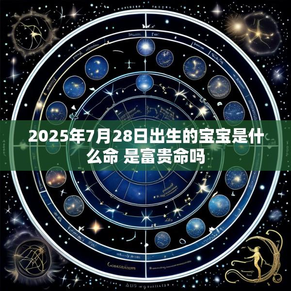 2025年7月28日出生的宝宝是什么命 是富贵命吗