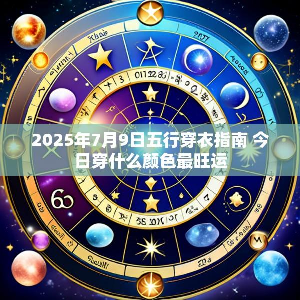 2025年7月9日五行穿衣指南 今日穿什么颜色最旺运
