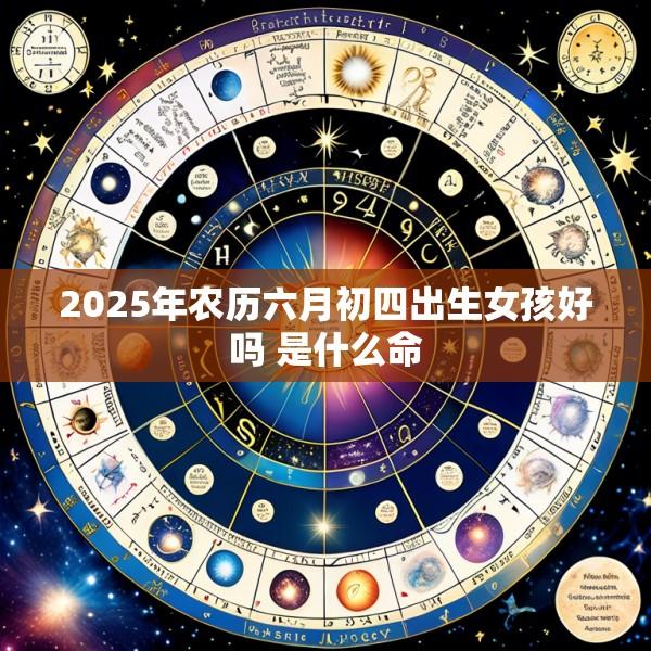 2025年农历六月初四出生女孩好吗 是什么命