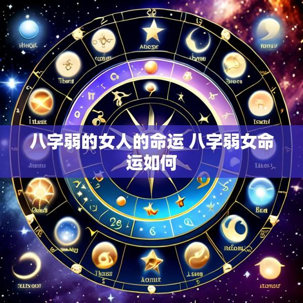 八字弱的女人的命运 八字弱女命运如何