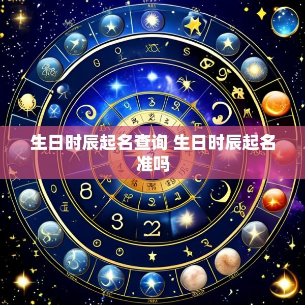 生日时辰起名查询 生日时辰起名准吗