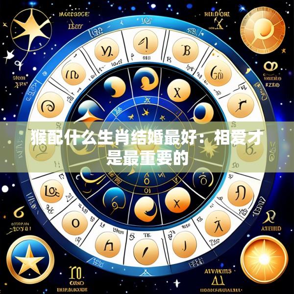 猴配什么生肖结婚最好：相爱才是最重要的