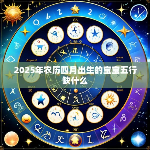 2025年农历四月出生的宝宝五行缺什么