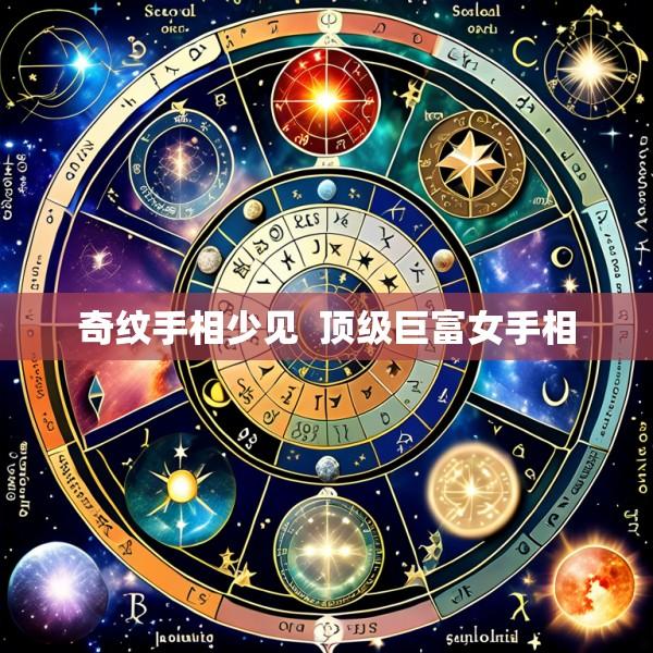 奇纹手相少见  顶级巨富女手相