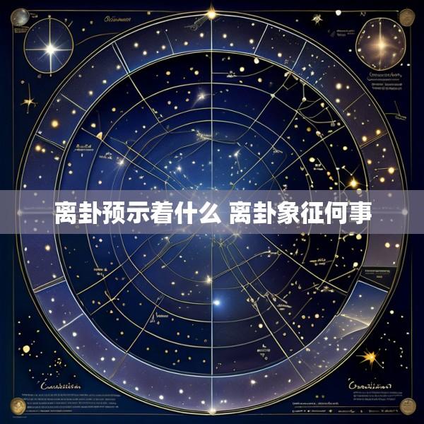 离卦预示着什么 离卦象征何事