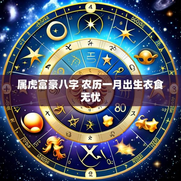 属虎富豪八字 农历一月出生衣食无忧