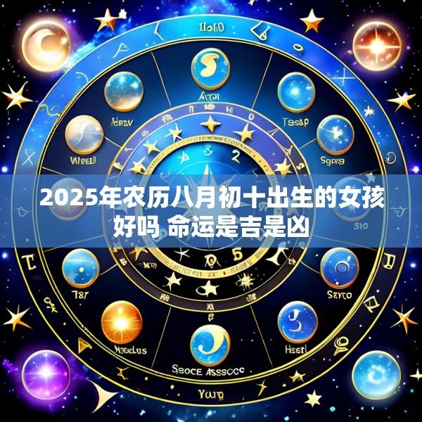 2025年农历八月初十出生的女孩好吗 命运是吉是凶