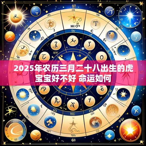 2025年农历三月二十八出生的虎宝宝好不好 命运如何