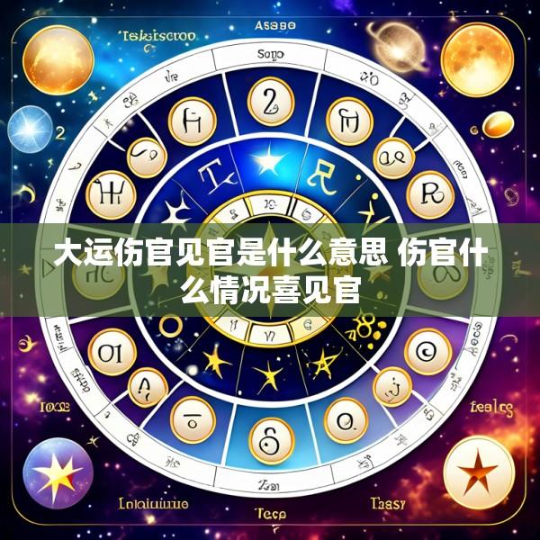 大运伤官见官是什么意思 伤官什么情况喜见官