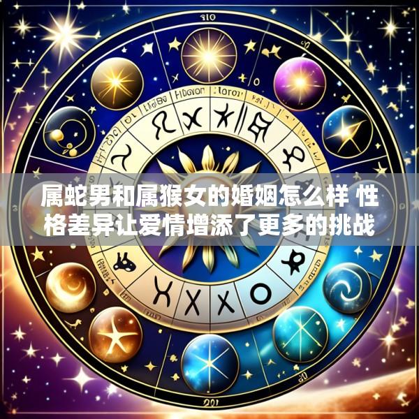 属蛇男和属猴女的婚姻怎么样 性格差异让爱情增添了更多的挑战