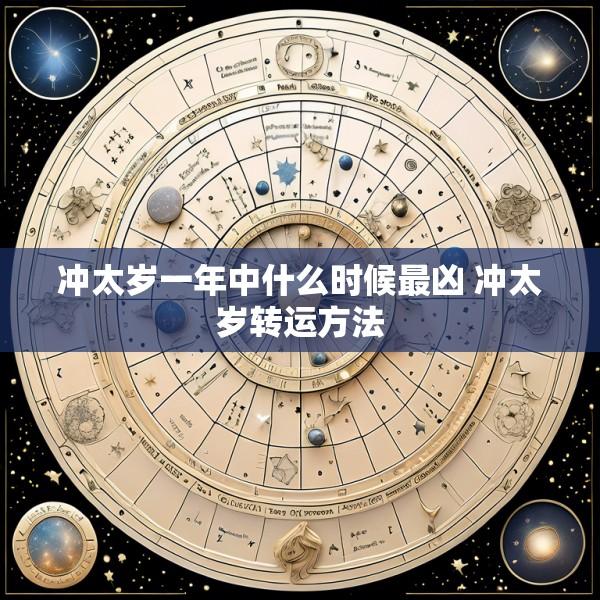 冲太岁一年中什么时候最凶 冲太岁转运方法