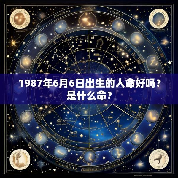 1987年6月6日出生的人命好吗？是什么命？