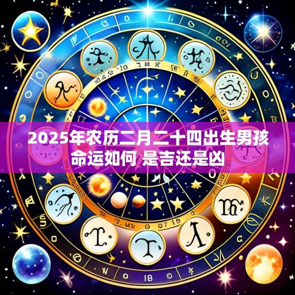 2025年农历二月二十四出生男孩命运如何 是吉还是凶