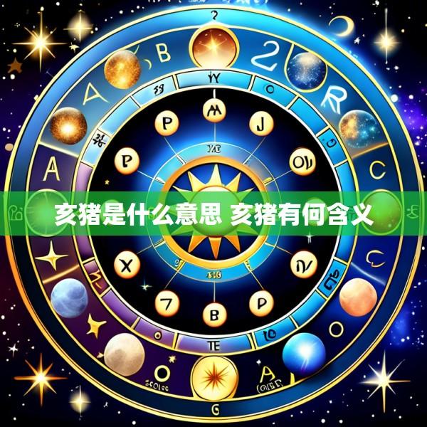 亥猪是什么意思 亥猪有何含义