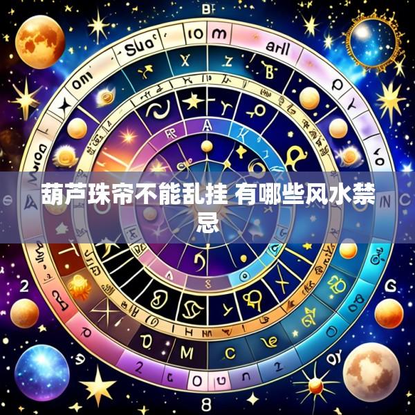 葫芦珠帘不能乱挂 有哪些风水禁忌
