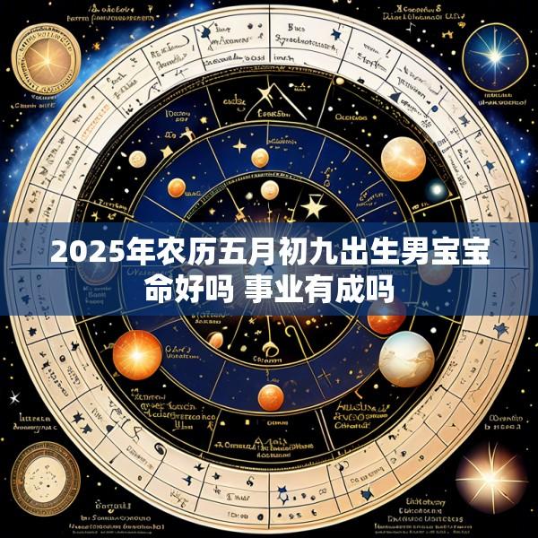 2025年农历五月初九出生男宝宝命好吗 事业有成吗