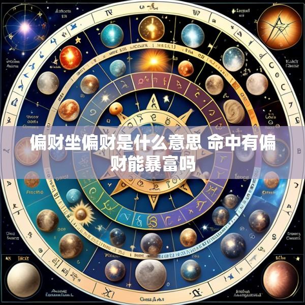 偏财坐偏财是什么意思 命中有偏财能暴富吗