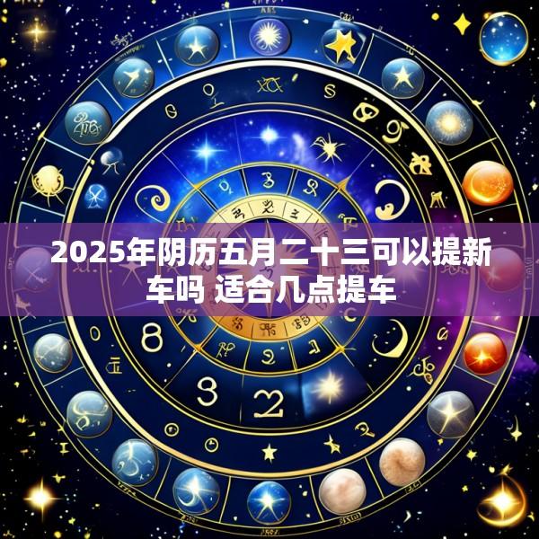 2025年阴历五月二十三可以提新车吗 适合几点提车