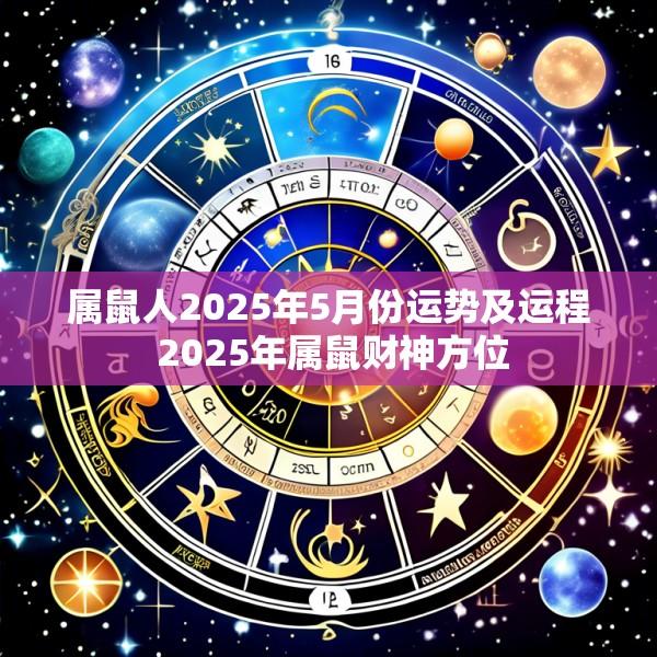 属鼠人2025年5月份运势及运程 2025年属鼠财神方位