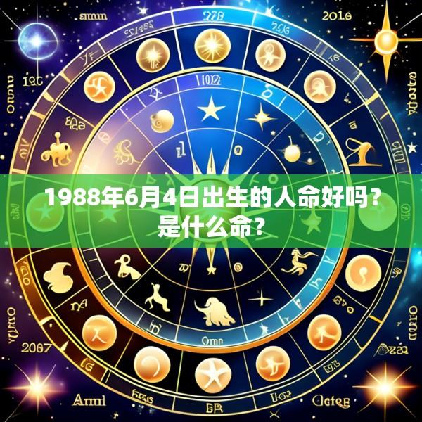 1988年6月4日出生的人命好吗？是什么命？