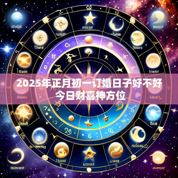2025年正月初一订婚日子好不好 今日财喜神方位