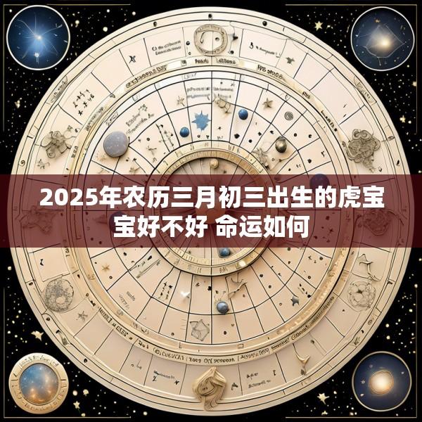 2025年农历三月初三出生的虎宝宝好不好 命运如何