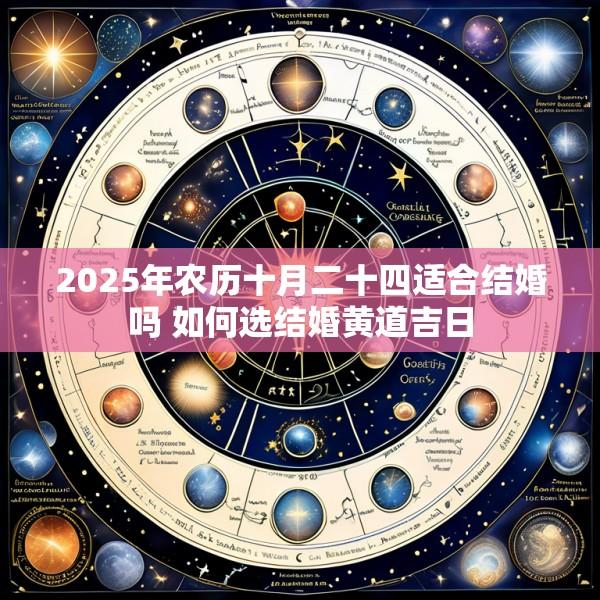 2025年农历十月二十四适合结婚吗 如何选结婚黄道吉日