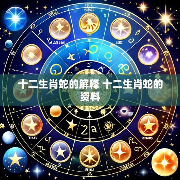 十二生肖蛇的解释 十二生肖蛇的资料
