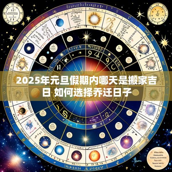 2025年元旦假期内哪天是搬家吉日 如何选择乔迁日子
