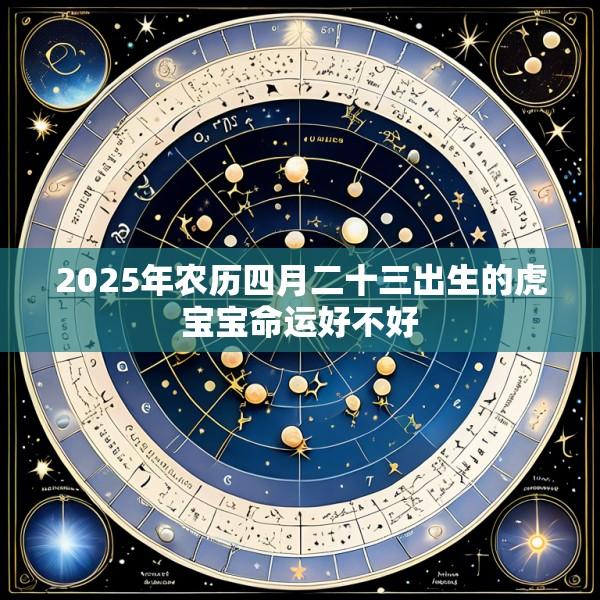 2025年农历四月二十三出生的虎宝宝命运好不好