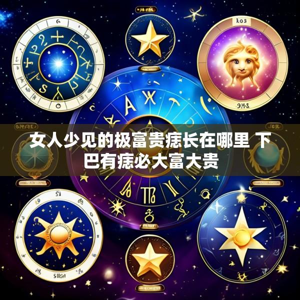 女人少见的极富贵痣长在哪里 下巴有痣必大富大贵