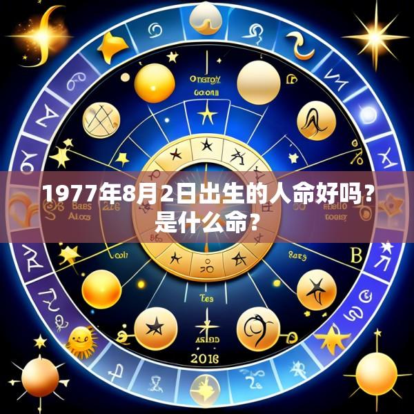 1977年8月2日出生的人命好吗？是什么命？