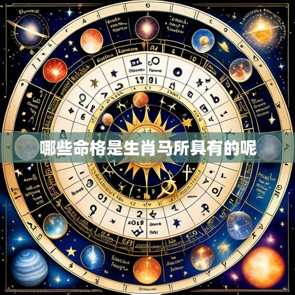 哪些命格是生肖马所具有的呢