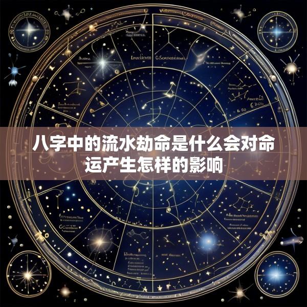 八字中的流水劫命是什么会对命运产生怎样的影响