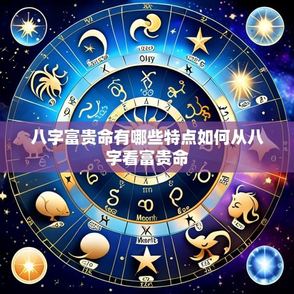八字富贵命有哪些特点如何从八字看富贵命