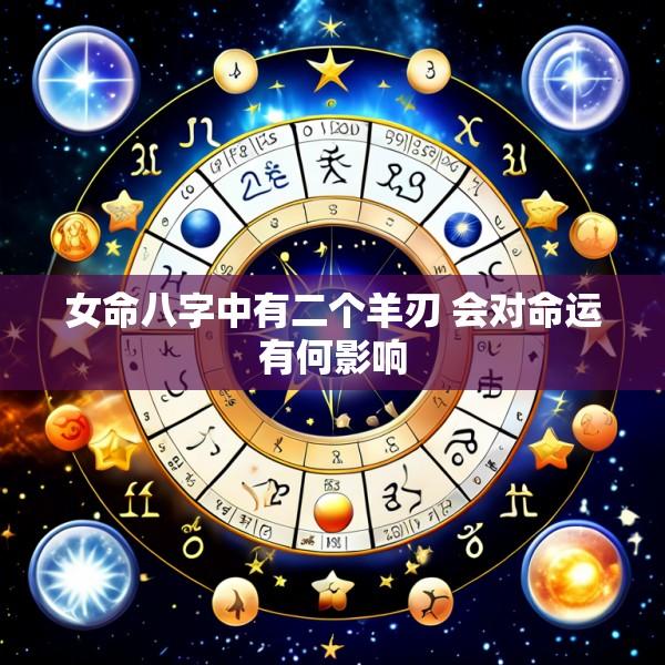女命八字中有二个羊刃 会对命运有何影响