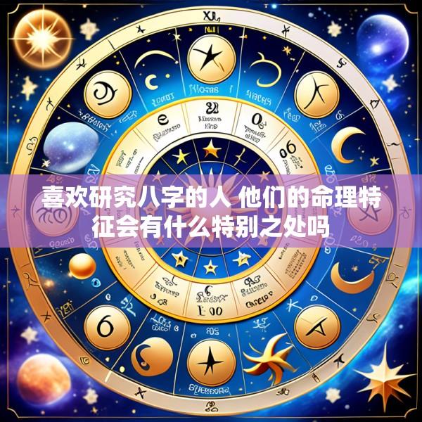 喜欢研究八字的人 他们的命理特征会有什么特别之处吗