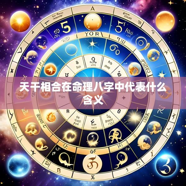 天干相合在命理八字中代表什么含义