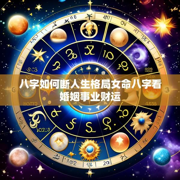 八字如何断人生格局女命八字看婚姻事业财运
