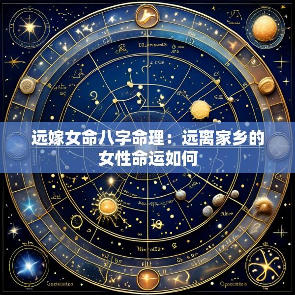 远嫁女命八字命理：远离家乡的女性命运如何